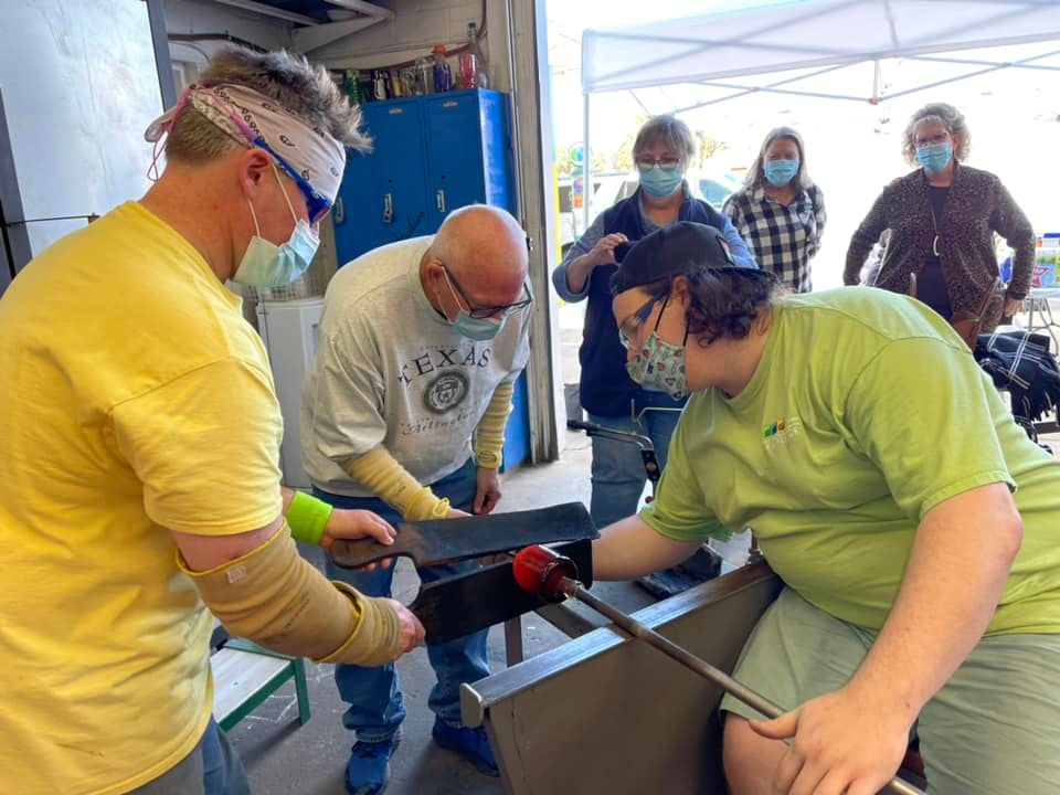glass blowing event